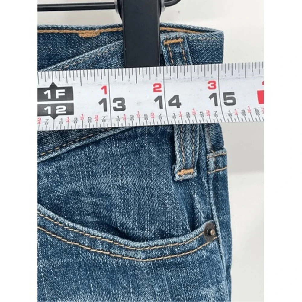 Current Elliot Jeans Women's Size 25 Straight Leg‎ Blue Acid Wash Low Rise